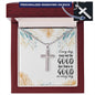Every Day May Not Be Good But There Is Good In Every Day Personalized Cross With Ball Chain