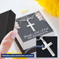 Personalized Stainless Steel Cross Necklace w/ MC