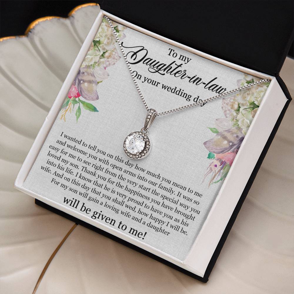 To My Daughter In Law Eternal Hope Necklace