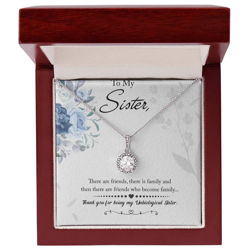 To My Unbiological Sister Eternal Hope Necklace
