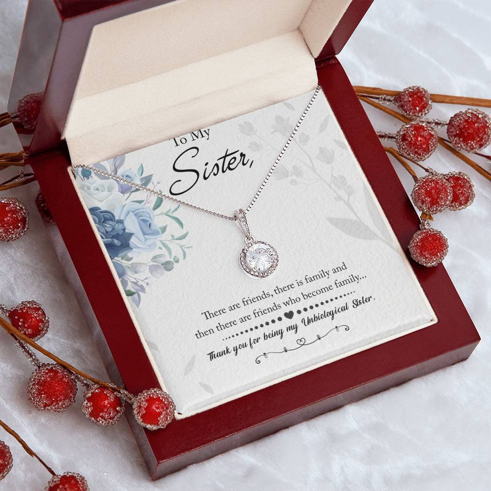 To My Unbiological Sister Eternal Hope Necklace