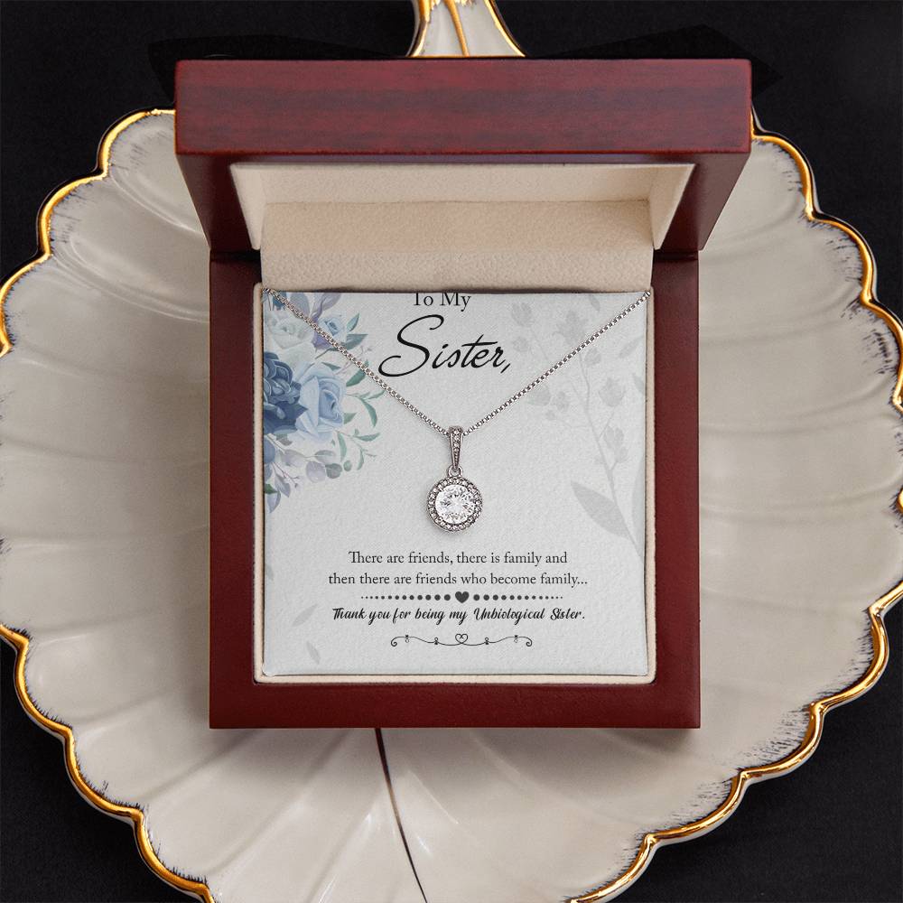 To My Unbiological Sister Eternal Hope Necklace