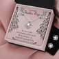To My Teacher Wife Love Knot Earring & Necklace Set