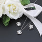 To My Teacher Wife Love Knot Earring & Necklace Set
