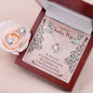 To My Teacher Wife Love Knot Earring & Necklace Set