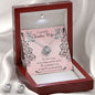 To My Teacher Wife Love Knot Earring & Necklace Set