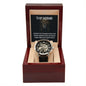 To My Husband Men's Openwork Watch + MC