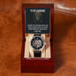 To My Husband Men's Openwork Watch + MC