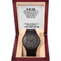 To My Son Wooden Watch + MC (No Engraving)