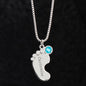Happy Mother's Day Engraved Baby Feet With Birthstones