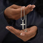 To My Friend Happy Birthday Stainless Cross Necklace w/ MC