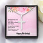 To My Friend Happy Birthday Stainless Cross Necklace w/ MC