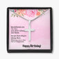 To My Friend Happy Birthday Stainless Cross Necklace w/ MC