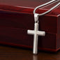 To My Friend Happy Birthday Stainless Cross Necklace w/ MC