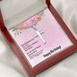 To My Friend Happy Birthday Stainless Cross Necklace w/ MC