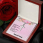 To My Friend Happy Birthday Stainless Cross Necklace w/ MC