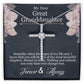 To My Grand Daughter CZ Cross Necklace