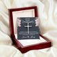 To My Grand Daughter CZ Cross Necklace