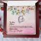 To My Mom Forever Love Necklace with On Demand Message Card