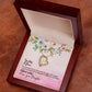 To My Mom Forever Love Necklace with On Demand Message Card