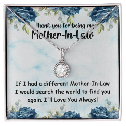 Thank You For Being My Mother In Law Eternal Hope Necklace