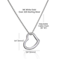 To My Police Wife Delicate Heart Necklace