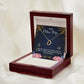 To My Police Wife Delicate Heart Necklace