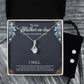 To My Mother In Law Alluring Beauty + Clear CZ Earrings