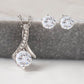 To My Mother In Law Alluring Beauty + Clear CZ Earrings