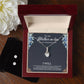 To My Mother In Law Alluring Beauty + Clear CZ Earrings