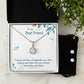 To My Best Friend Eternal Hope Necklace Clear CZ Earrings