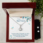 To My Best Friend Eternal Hope Necklace Clear CZ Earrings