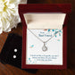 To My Best Friend Eternal Hope Necklace Clear CZ Earrings