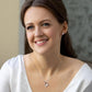 To My Soulmate Forever Love Necklace + Clear CZ Earrings