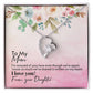 To My Mom Forever Love Necklace with On Demand Message Card