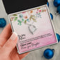 To My Mom Forever Love Necklace with On Demand Message Card