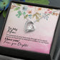To My Mom Forever Love Necklace with On Demand Message Card
