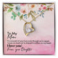 To My Mom Forever Love Necklace with On Demand Message Card