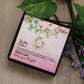 To My Mom Forever Love Necklace with On Demand Message Card